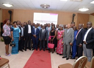 Cérémonie de Présentation des Vœux de nouvel an : le Ministre Kouadio Konan Bertin et son personnel pour relever de nouveaux défis.