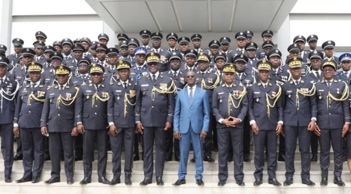 Présentation des vœux de nouvel an : la Police Nationale et l’ office National de la Protection Civile expriment leur gratitude au Ministre Vagondo Diomandé