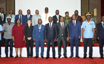 Sécurité : la 18ème réunion des responsables des services de sécurité et de renseignements de l’Initiative d’Accra ouverte à Abidjan par Gle Vagondo Diomandé.