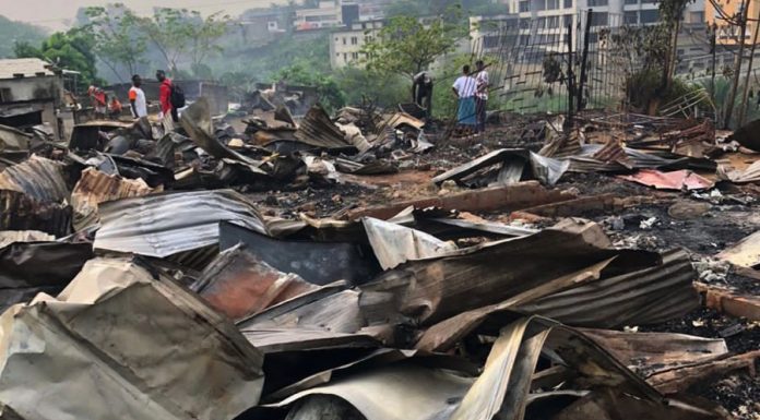 Côte d’Ivoire / Incendie à Cocody-Angré : Plusieurs habitations parties en fumée.