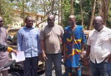 BOUNKANI /En visite sur les lieux des incendies de véhicules à Bouna : Dr Michel Noufé exprime sa compassion aux victimes