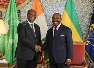 Côte d’Ivoire : Le président ivoirien Ouattara a effectué une visite d’amitié et de travail au Gabon
