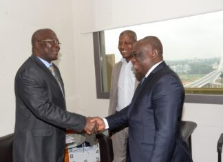 Audience ministérielle : Amani N’guessan chez KKB par rapport à la journée nationale de la paix du 15 novembre 2023 à Bouaké