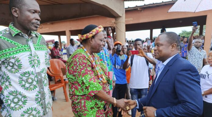 Région de la Mé / Dr Michel NOUFE, DMG du Trésor public mobilise la communauté du Bounkani autour du 1er Ministre Achi Patrick et du RHDP