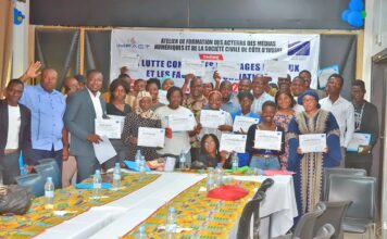 Côte d’Ivoire : Les acteurs des médias numériques et de la société civile formés sur les mécanismes de vérification de lutte contre les discours haineux