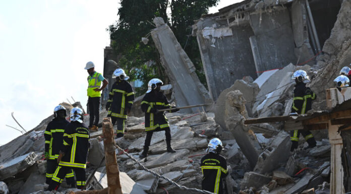 Côte d’Ivoire/ L’effondrement d’un immeuble de 5 niveaux fait 10 victimes à Abidjan