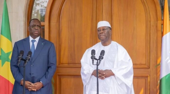 Côte d’Ivoire : Macky Sall en visite d’amitié et de travail à Abidjan