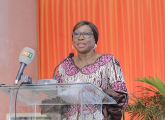 Election à la présidence du Sénat ivoirien : Kandia Camara élue avec 91 voix sur 97 votants.