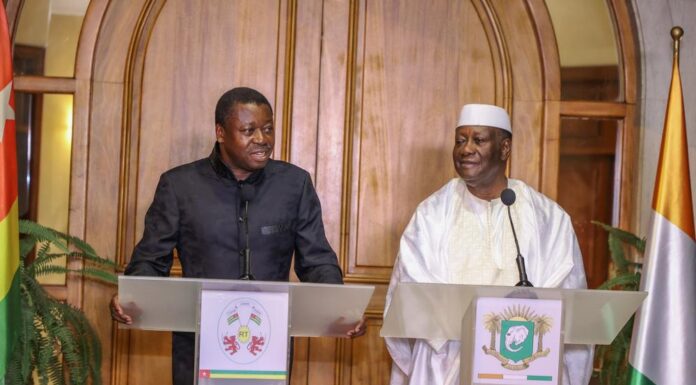 Diplomatie : Le président Togolais effectue une visite de travail et d’amitié en Côte d’ivoire
