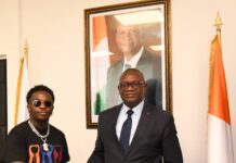 Audience : le Ministre Adjé Silas METCH a reçu l’artiste DIDI B
