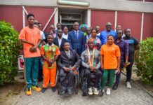 Jeux Paralympiques PARIS 2024 : Le Ministre ADJÉ Silas Metch apporte le soutien du Gouvernement aux athlètes avant leur départ