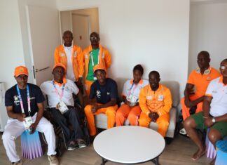 Jeux Paralympique Paris 2023 : Le Président du Comité national Paralympique Côte d’Ivoire rend visite aux athlètes et encadreurs de l’équipe ivoirienne paralympique