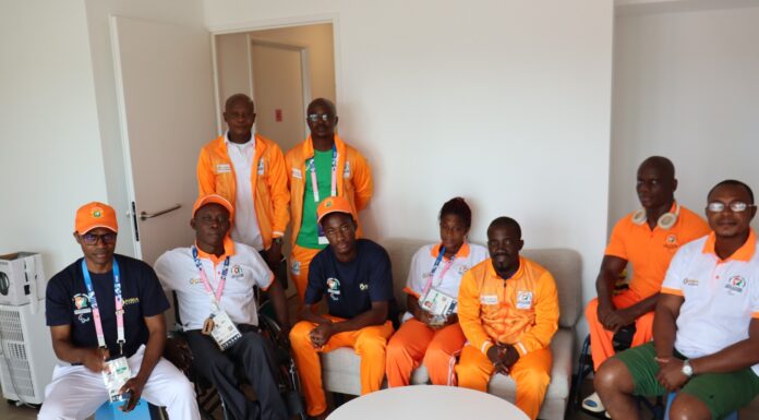 Jeux Paralympique Paris 2023 : Le Président du Comité national Paralympique Côte d’Ivoire rend visite aux athlètes et encadreurs de l’équipe ivoirienne paralympique
