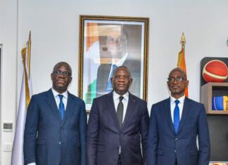 CISSE BACONGO sollicite le ministre ADJE Silas Metch pour la construction d’un terrain omnisport à Mankono