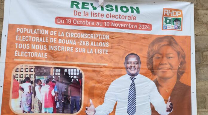 Election Présidentielle 2025 en Côte d’Ivoire/ BOUNKANI: Dr Michel NOUFE sensibilise à l’inscription sur la liste électorale