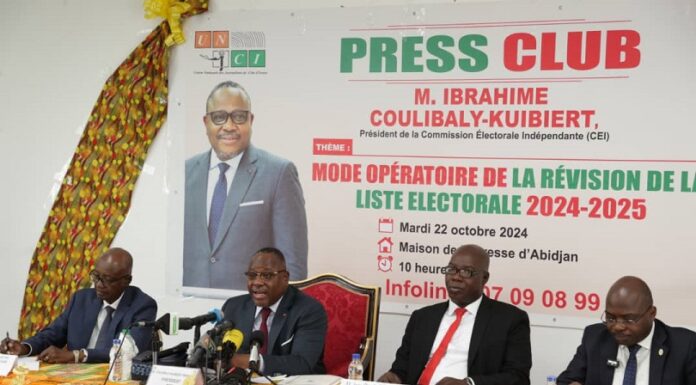 Côte d’Ivoire/ PRESS CLUB UNJCI : Le président de la CEI invite les ivoiriens à s’inscrire massivement sur la liste électorale