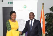 Audience : La CEO de MTN Côte d’Ivoire rencontre le ministre de la transition numérique et de la Digitalisation