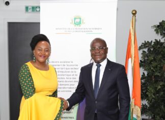 Audience : La CEO de MTN Côte d’Ivoire rencontre le ministre de la transition numérique et de la Digitalisation