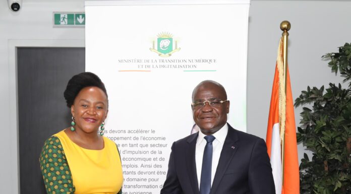 Audience : La CEO de MTN Côte d’Ivoire rencontre le ministre de la transition numérique et de la Digitalisation