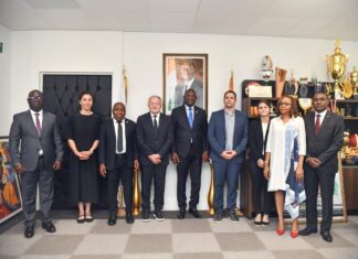 Audience : Jean Michel AULAS, Président de la LFFP promeut le Football Féminin en Côte d’Ivoire