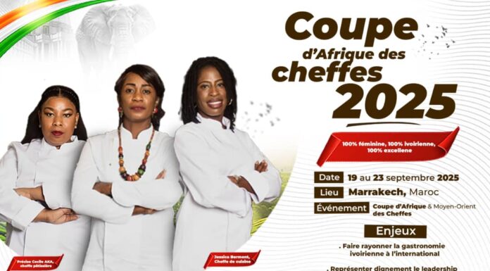 Coupe d’Afrique & Moyen Orient des Cheffes Maroc 2025/Trois cheffes ivoiriennes s’engagent pour une victoire historique en gastronomie