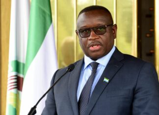 Le président de la CEDEAO Julius Maada Bio en visite en Côte d’Ivoire