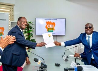Côte d’Ivoire / Présidentielle 2025 : Le président Alassane Ouattara a officiellement déposé sa candidature à la CEI