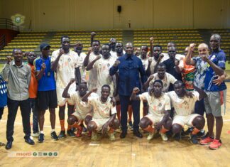 MARA’CAN Bissau 2025 : Le Ministre Adjé Silas METCH galvanise les Eléphants Maracaniers avant le début du Tournoi