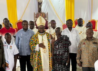District du Zanzan / Église Saint Charles Lwanga de Yézimala : Dr Michel Noufé délivre le message de cohésion sociale de la Ministre d’État Kaba Nialé